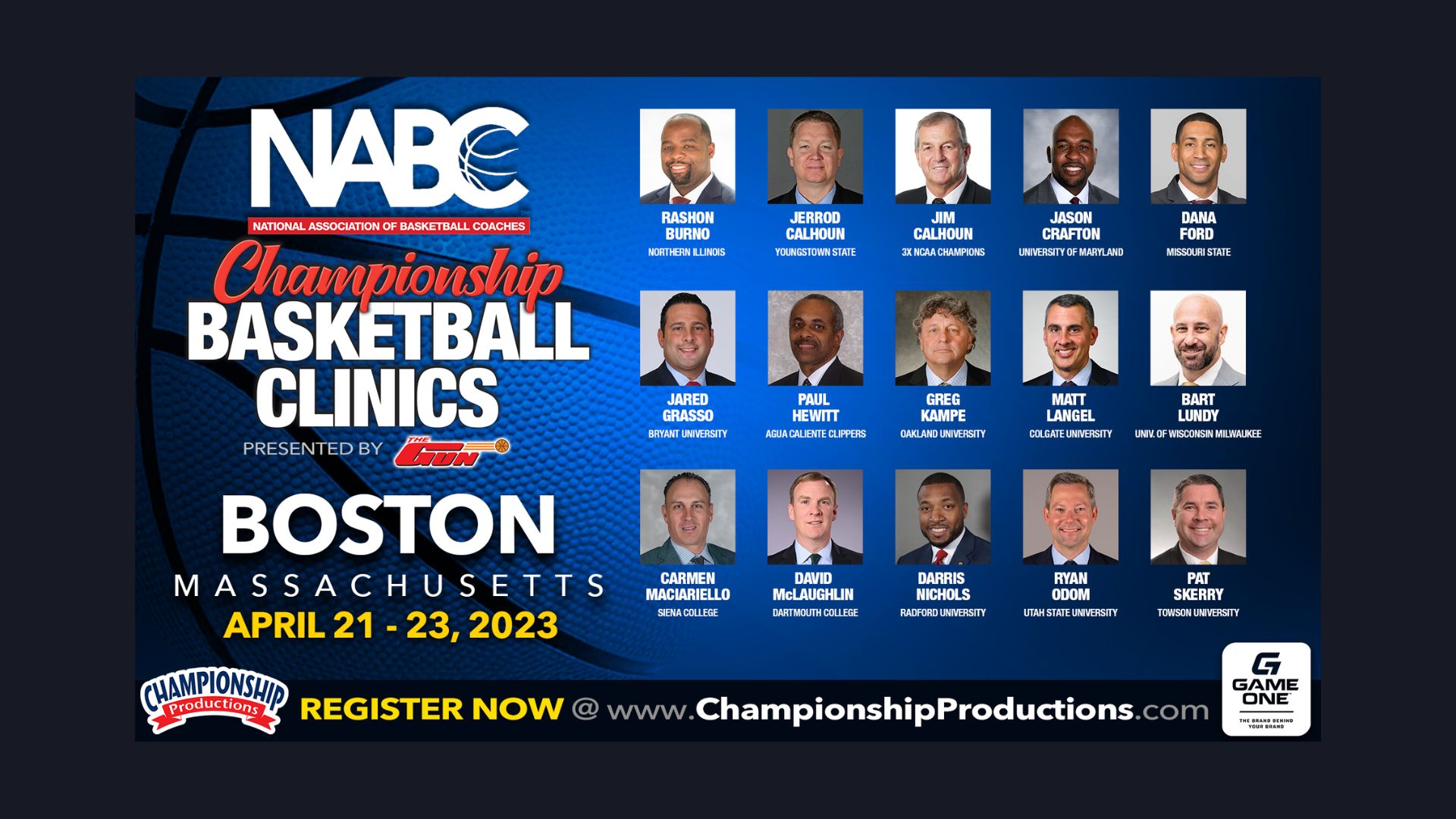Boston - 2023 Spring NABC Championship Basketball Clinic - April 21-23